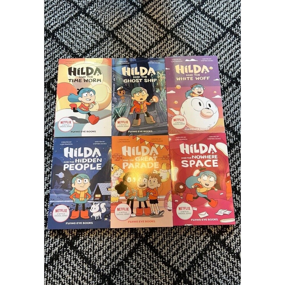 Hilda And The Hidden People Illustrated Chapter Book Series 1-6 Netflix Original